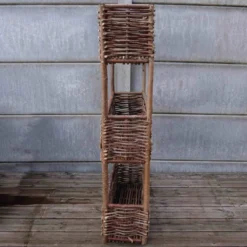 Pas Cher Plante Douce Magasin -Pas Cher Plante Douce Magasin jardiniere haute en bois de noisetier tresse 150 x 30 x 75 cm 1