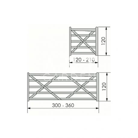 Portillon Bois Exotique Duke 7 Portillon Bois Exotique Duke – Image 5
