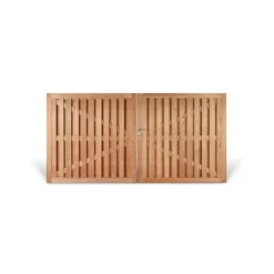 Portillon Bois Exotique Isa 176 X 352 Cm