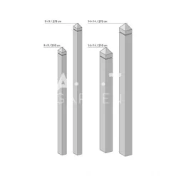 Poteau Bois Exotique Carré 14,1x14,1 Cm Pointe De Diamant Collstrop Exo -Pas Cher Plante Douce Magasin poteau bois exotique carre 141x141 cm pointe de diamant collstrop exo 2
